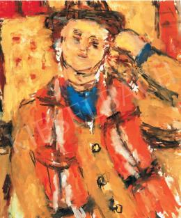  Czóbel Béla - Könyöklő férfi, 1976 