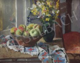 Dienes, István - Table still life with apples 