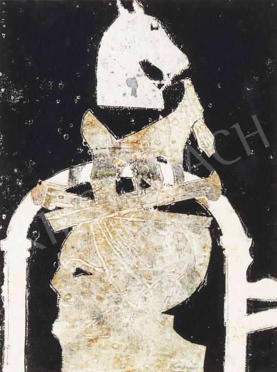  Bálint, Endre - Horse, Gate and Head, 1983 painting