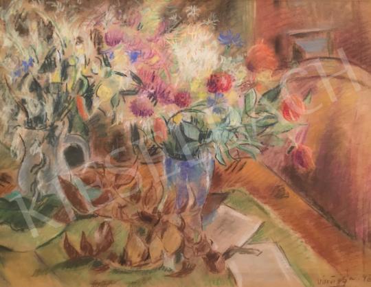 For sale  Vörös, Géza - Still life with flowers 's painting