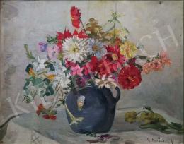  K. Madarász, Adeline - Still life with flowers 