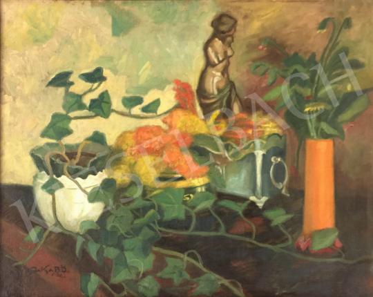 For sale Jakab, Ödön - Still life with statue, 1912 's painting