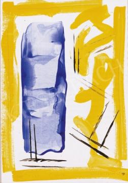  Nádler, István - Yellow - Blue Composition | 13th Auction auction / 103 Lot