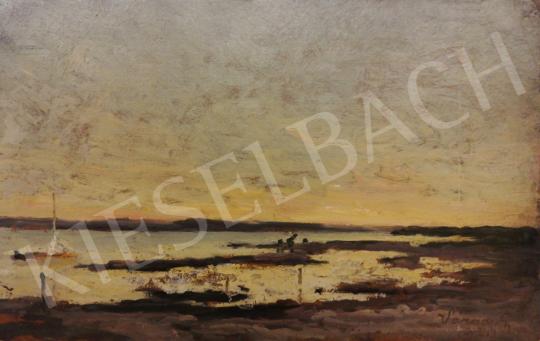 For sale Várady, Gyula - Sunset on the lakeshore 's painting