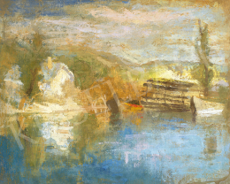  Szőnyi, István - Mirroring  Danube Bend (Zebegény, Watermill), 1930s 