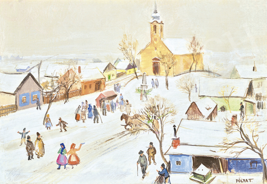  Pólya, Tibor - Winter in Szolnok | 63st Winter Auction auction / 18 Lot