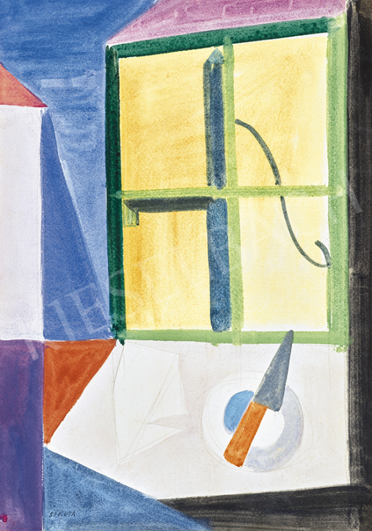 Sikuta, Gusztáv - Hommage a Vajda (Szentendre Still Life), 1960s | 63st Winter Auction auction / 27 Lot