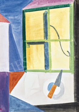 Sikuta, Gusztáv - Hommage a Vajda (Szentendre Still Life), 1960s 