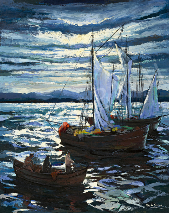Corini, Margit - Seaside with Sailing Boats | 63st Winter Auction auction / 57 Lot