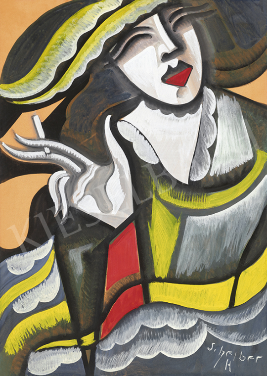  Scheiber, Hugó - Girl in Hat (Kokott), 1930s | 63st Winter Auction auction / 59 Lot