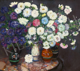  Csók István - Virágcsokrok a műteremben, 1917 