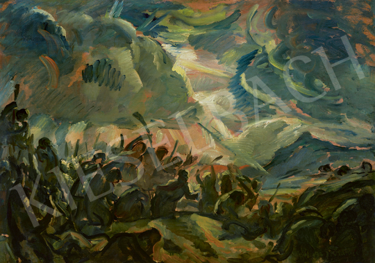  Iványi Grünwald, Béla - Combat (Fight), 1916 | 63st Winter Auction auction / 71 Lot
