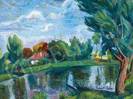  Perlrott Csaba, Vilmos - The Danube Branch in Szentendre, c. 1937 