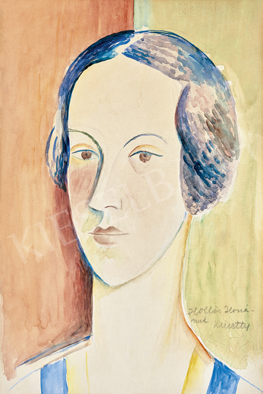  Kmetty, János - Portrait of Ilona Hollós | 63st Winter Auction auction / 116 Lot