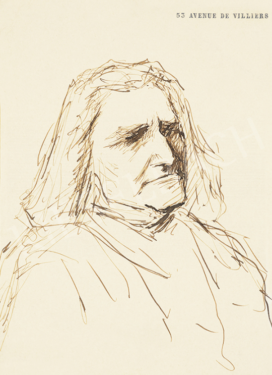  Munkácsy Mihály - Liszt Ferenc portré | 63. Téli Aukció aukció / 147 tétel