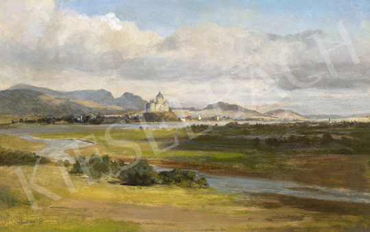 Brodszky, Sándor - View of Esztergom with the Dabube | 63st Winter Auction auction / 150 Lot