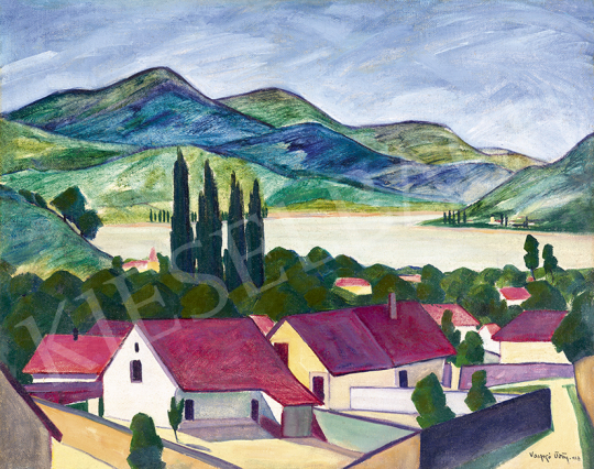 Vaszkó, Ödön - Danube Bank (Nagymaros), 1927 | 63st Winter Auction auction / 153 Lot