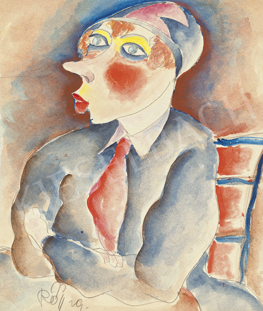 Ronay, Marcel - Kávéházban, 1929 | 63. Téli Aukció aukció / 155 tétel