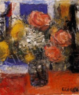  Czóbel, Béla - Still Life with Roses 