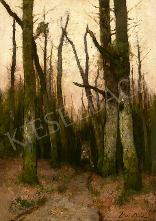  Paál, László - Sunset (Brushwood Gatherer), c. 1874 | 63st Winter Auction auction / 229 Lot