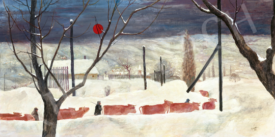  Cziráki, Lajos - Winter Mood (Snowy Landscape), 1963 | 63st Winter Auction auction / 1 Lot