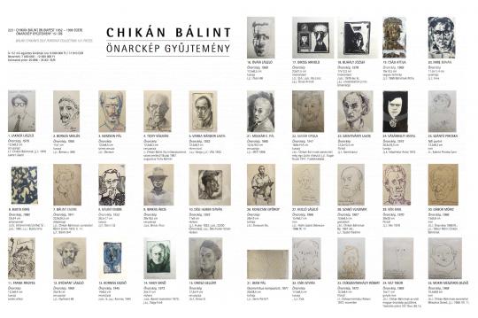  Bálint Chikán collection - Self portrait collection (151 pieces) | 63st Winter Auction auction / 223 Lot