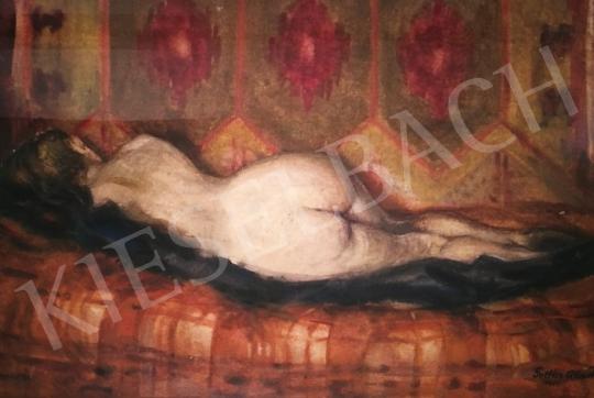  Soltész, Albert - Lying Female Nude, 1957 painting