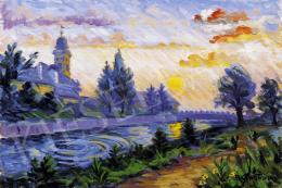 P. Kováts, Ferenc - Sunset in Nagybánya 