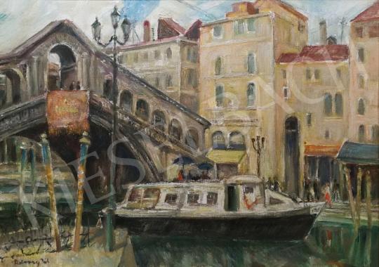 Udvary, Pál - Venice, Ponte Rialto painting