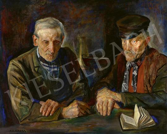 For sale  Harta, Felix Albrecht - Elder People in Bruges, 1910 's painting