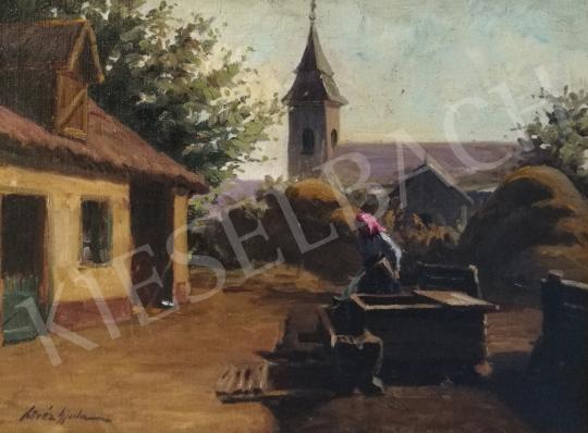  Kövér, Gyula - Village farmyard painting