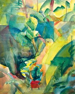  Szobotka, Imre - Kubistic Landsape (Painter in Open-Air), c. 1913-14 