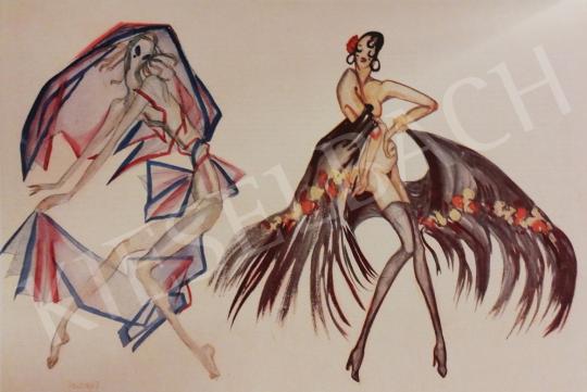  Batthyány Gyula - Táncosnők festménye
