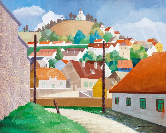 For sale Patay, Mihály - Town on the Hill 's painting