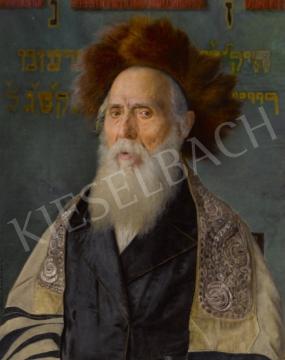  Kaufmann Izidor - Rabbi portré festménye