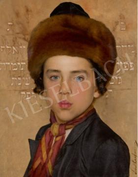  Kaufmann Izidor - Fiú portré festménye
