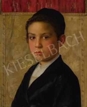  Kaufmann Izidor - Fiú portré festménye