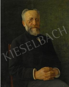  Kaufmann Izidor - Portré az ülő bécsi úrról  festménye