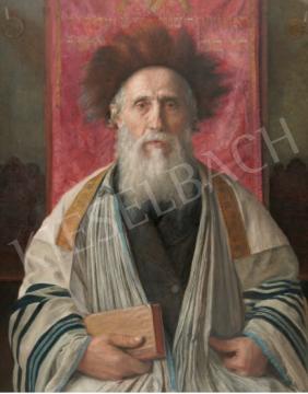  Kaufmann, Izidor - Portrait of a Rabbi painting