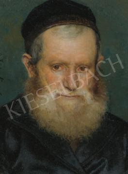  Kaufmann Izidor - Rabbi portré festménye