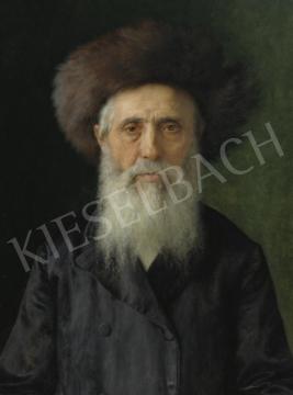  Kaufmann, Izidor - Portrait of a Man with Shtreimel painting