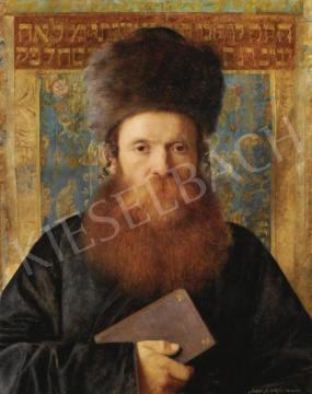  Kaufmann, Izidor - Portrait of a Rabbi painting