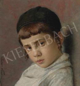  Kaufmann, Izidor - Portrait of a Young Boy with Peyot 