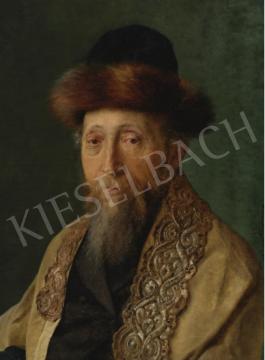  Kaufmann Izidor - Rabbi portré festménye