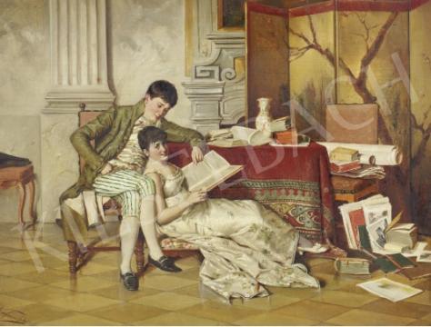  Kaufmann, Izidor - The Flirtatious Tutor painting