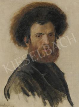  Kaufmann Izidor - Haszid férfi portré festménye
