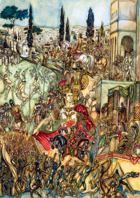  Batthyány Gyula - Róma nagysága festménye