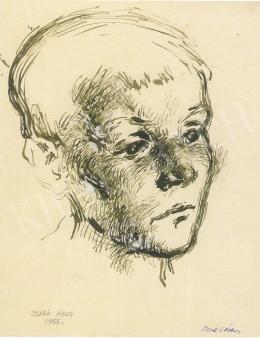  Szabó Ákos - Fiú portré, 1955 
