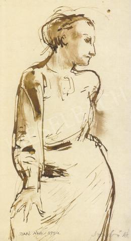  Szabó Ákos - Álló női tanulmány, 1954 