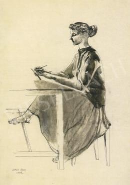  Szabó Ákos - Ülő nő, 1955 
